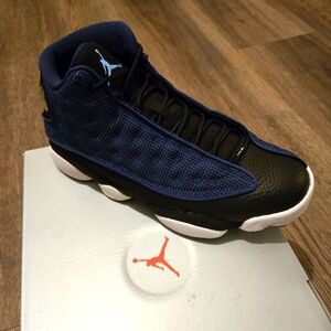 Air Jordan Retro 13 Sneakers in Blue and Black